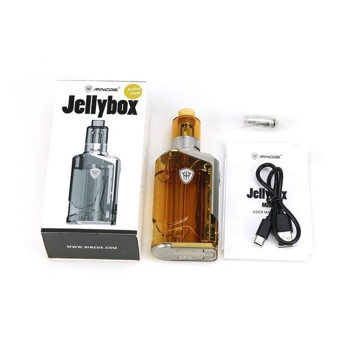 Rincoe Jellybox 228w Box Mod Kits Dual 18650 بطاريات 4.8 مل Sub Ohm Tank