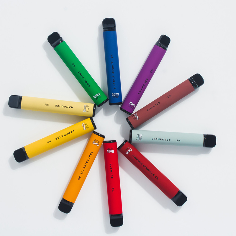 Dony ECO Plus 800puffs 3.2 مل سجائر بخار مخصصة للاستعمال مرة واحدة 550 مللي أمبير بطارية 15 نكهة