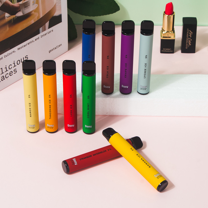 Dony ECO Plus 800puffs 3.2 مل سجائر بخار مخصصة للاستعمال مرة واحدة 550 مللي أمبير بطارية 15 نكهة