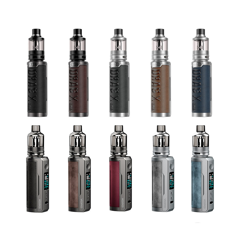 100w E Health Cigarette Starter Kit فردي 18650 21700 بطارية Tpp Pod Tank Voopoo Drag X Plus