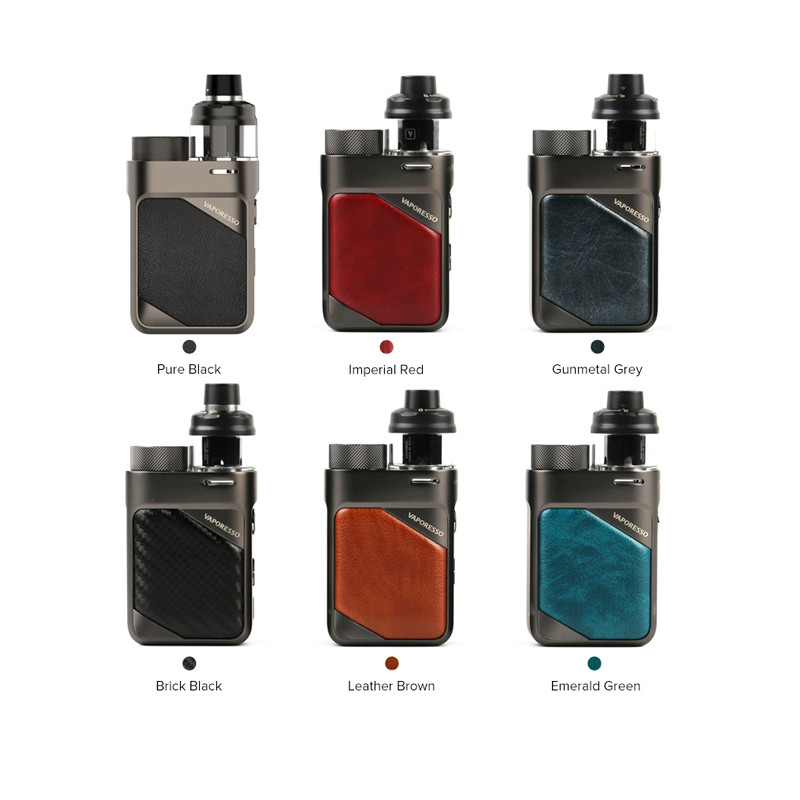 أجهزة السجائر Box Mod E Vaporesso Swag Px80 Pod Mod Kit Single 18650 Battery Gtx 0.2 0.3 Coil