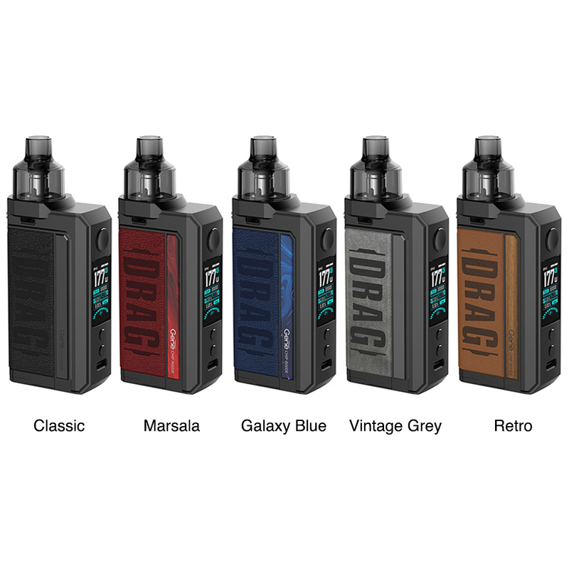 المزدوج 18650 Pod Mod 177w Box Mod Kits Pnp Coils Voopoo Drag Max بخار