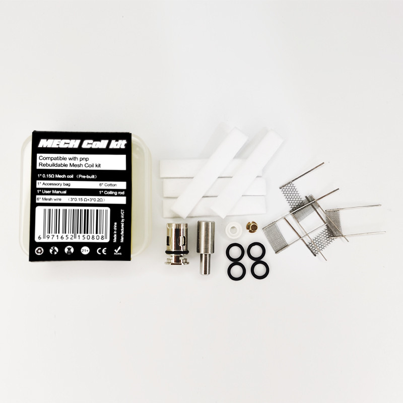 6 في 1 Voopoo Mesh Coil Kit بخار Coil استبدال حقيبة الملحقات 28g