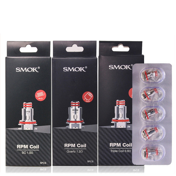 Rpm 0.4ohm بخار Coil Smok 0.6ohm Triple 1.0 Ohm Sc 1.2ohm Quartz بخار Mesh Coil استبدال