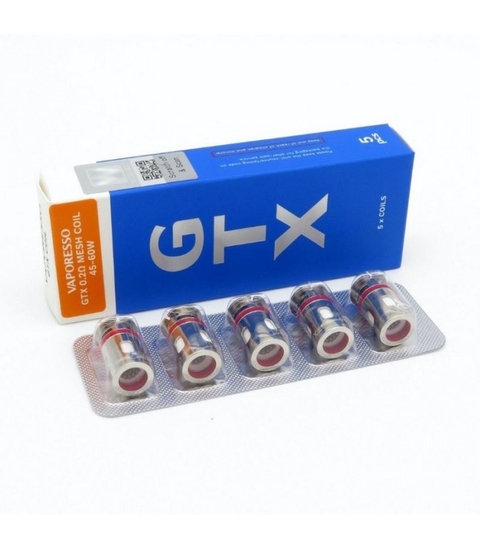 Vaporesso Gtx Coil 5pcs الهدف Pm80 Gtx استبدال لفائف شبكة بخار الأساسية 35 جرام