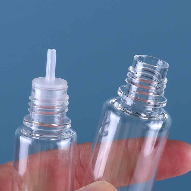 FCC البلاستيك PET V3 فارغة Ejuice زجاجة التدخين E السائل زجاجة واضحة ملونة غطاء المسمار