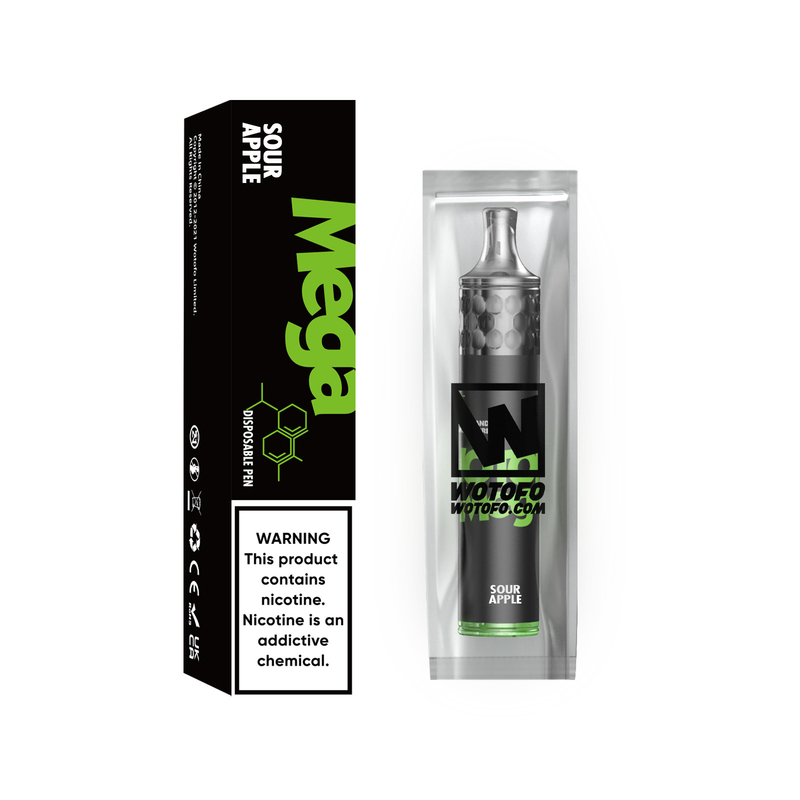 Wotofo Mega Pod بخار Kit 1500 نفخة 980ma 5ml E Liquid 1.6ohm Wire