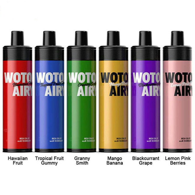 قابلة لإعادة الشحن 1000 نفث يمكن التخلص منها Vape Pod عدة Wotofo Airy Portable Pod Vape