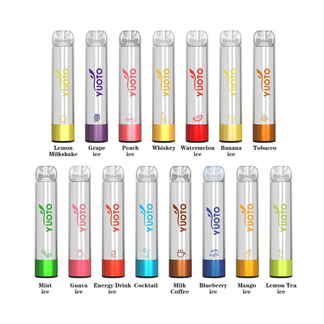 2000 نفخة 850mah 5ml بنكهة قرنة بخار Yuoto Shine Pro مجموعة بخار للاستعمال مرة واحدة