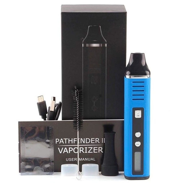 E Cigarette Dry Herb Vaporizer 2000mah Hugo Vapor Pathfinder تسخين سريع لمدة 60 ثانية