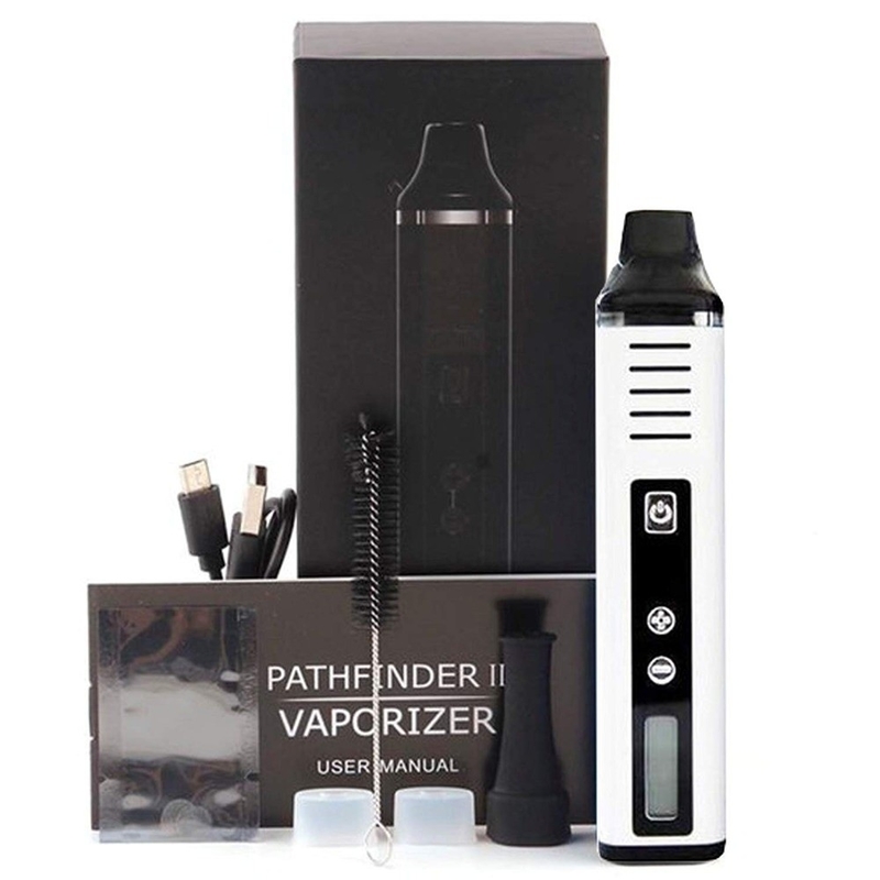 E Cigarette Dry Herb Vaporizer 2000mah Hugo Vapor Pathfinder تسخين سريع لمدة 60 ثانية