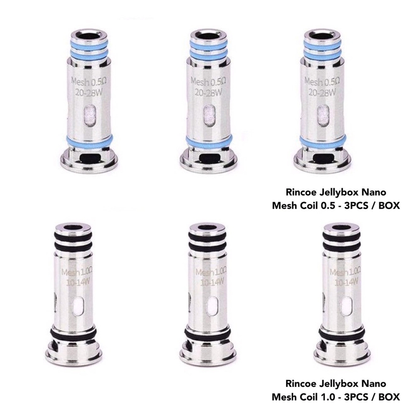 ملف استبدال Lelote Jellybox Nano لـ Rincoe Jellybox SE / Nano X / Air X Kit 1.0Ω / 0.5Ω