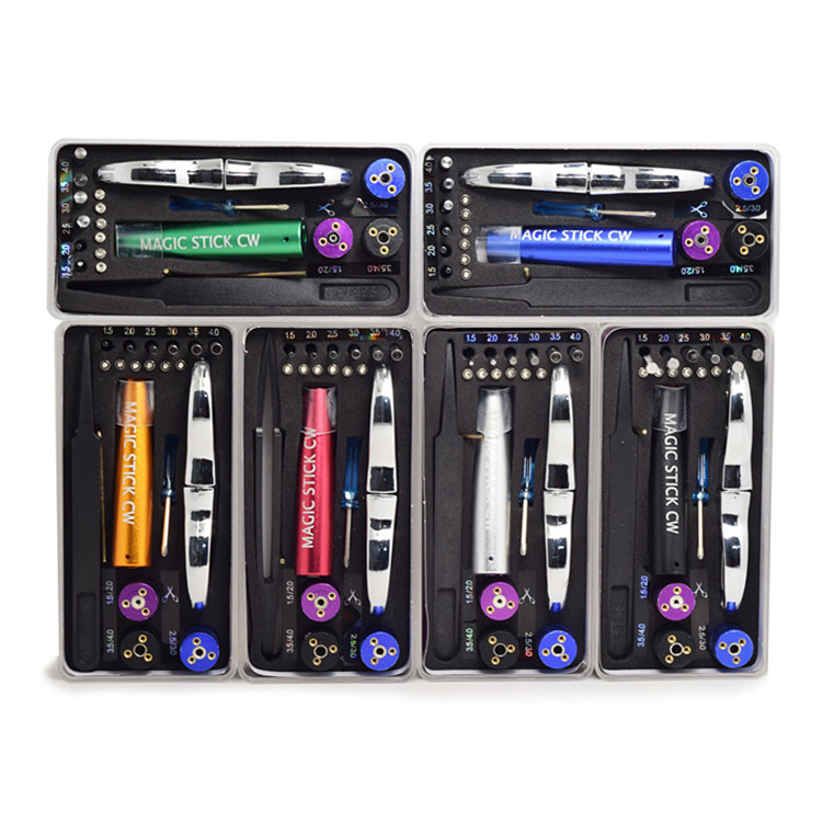 ملحقات السجائر الإلكترونية لفائف بخار Winder Tool Kit DIY Vaping Sub Ohm Tools الملقط 6 في 1