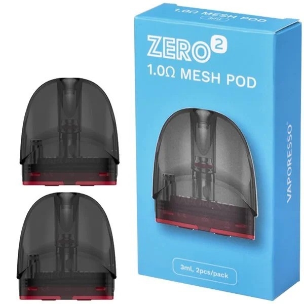 2 قطعة شبكة 1.0ohm Vaporesso Zero 2 خرطوشة نظام تعبئة PTF المرئي
