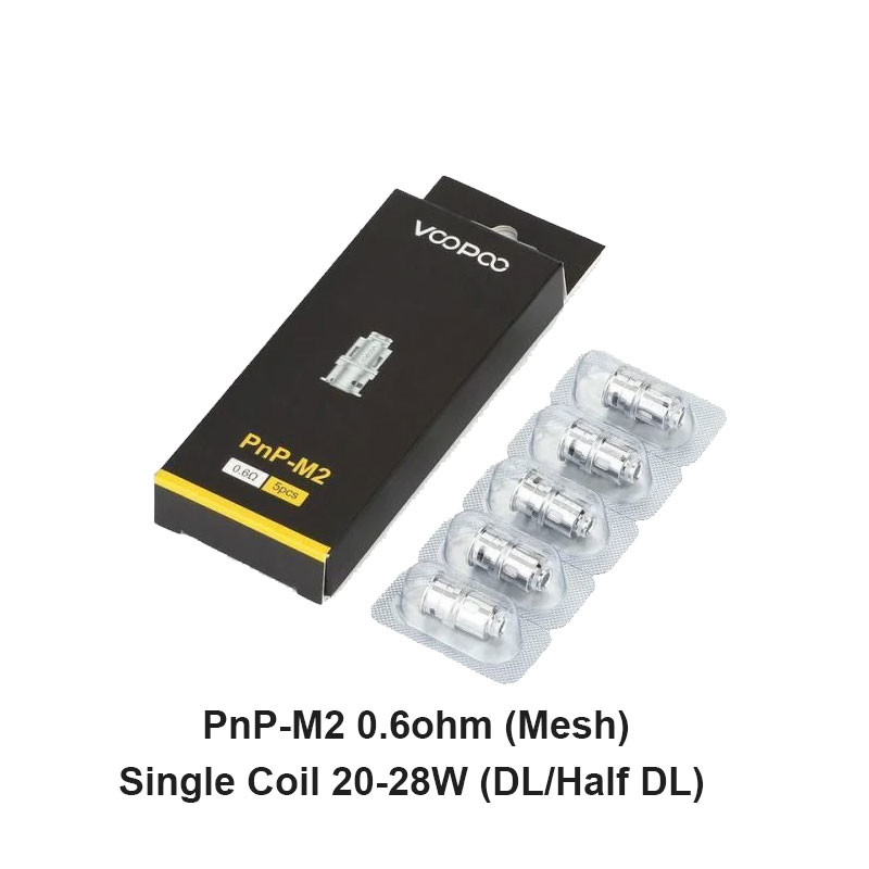 ملفات تعويض Voopoo PnP 5 قطعة/حزمة لـ Drag Baby/Mini/2/S/X,VINCI Series Kit,Argus Pro,PnP 20/22,V.SUIT